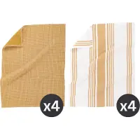 Tiseco Keukendoek Home Studio Combo Camel (Set van 4) - 50 x 70 cm