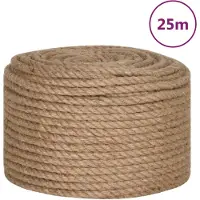 vidaXL Touw 25 m lang 12 mm dik jute