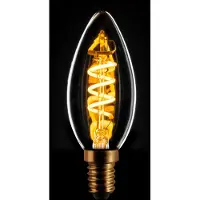 Expo ETH Led spiraal filament kaars E14 5w 3 stappen dimbaar helder 2200k