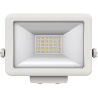 Theben theLeda B20L LED-buitenspot, wit, wit / opaal, Aluminium, LED buitenlamp
