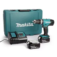 Makita DHP453SFE, Boormachine met pistoolgreep, snelspanner, zwart, blauw, 1,3 cm, 3,6 cm, 1,3 cm