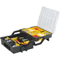 Stanley STST1-75540, Opbergkist voor kleine onderdelen, Kunststof, Zwart, Transparant, 400 mm, 420 mm, 315 mm