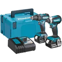 Makita DLX2283TJ 18V Li-Ion Accu Klopboor- /schroefmachine (DHP485) & Slagschroevendraaier (DTD153) Combiset (2x 5,0Ah Accu) In Mbox - Koolborstelloos