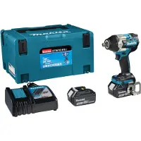 Makita DTW701RTJ 18V Li-Ion Accu slagmoersleutel set (2x 5.0Ah accu) in Mbox - 700 Nm - 1/2" pin - koolborstelloos