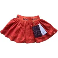 Beebielove Kanten rok rood - 51% | Maat: 74 | Kinder Rokken