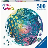 Ravensburger Round puzzle Circle of colors Ocean and Submarine - Legpuzzel - 500 stukjes