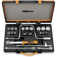 Beta Doppendoos met 15 twaalfkant dopsleutels en 6 toebehoren 920AS/C15 - 009200947