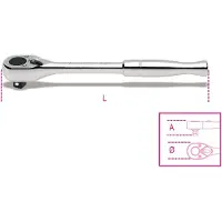 Beta 1/2” omschakelbare ratel met metalen handgreep 920M/55 - 009200893