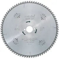 Metabo 628087000 Cirkelzaagblad 250 mm 1 stuk(s)