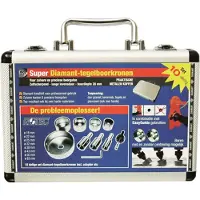 Rotec Diamant-tegelboorkronenset 10dlg.+Easy-guide+Drukvat - 7599000