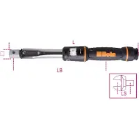 Beta Momentsleutel 60-300 Nm, 14x18mm aansluiting, zonder kop