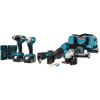 Kippers Rijssen DLX5068TX1 LXT 18V Li-Ion Accu Combiset Incl. Accessoires (2x 5,0 Ah Accu) In Tas