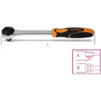 Beta 1/2” omschakelbare ratel, 48 tands 920/55Q - 009200885