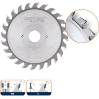 Rotec HM voorritszaagblad v. 554.5, ø125x3,1 - 4,3x20mm Z=24 K - 5546030