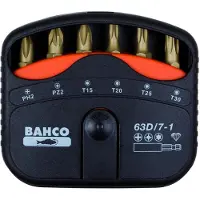 Bahco bits set 7pcs diamond ph,pz,t | 63D/7-1
