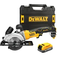 DeWalt DCS571E1T-XJ 18V Li-ion XR Accu Cirkelzaag Set (1x POWERSTACK Accu) In TSTAK - 115mm - Koolborstelloos