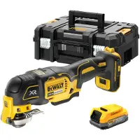 DeWalt DCS356E1T-XJ 18V Li-ion XR Accu Multitool Set (1x POWERSTACK Accu) In TSTAK - Koolborstelloos
