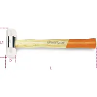 Beta Nylon hamers, houten steel 1390N 35 - 013900535