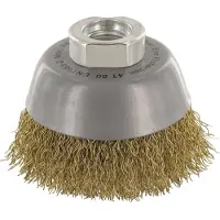 Rotec Komborstel M14 Ø60x0,3 mm gegolfd messingdraad - 7980110