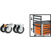 Beta Kit bestaande uit 4 wielen en 1 handgreep voor kist C23ST 2300ST/KIT - 023000950