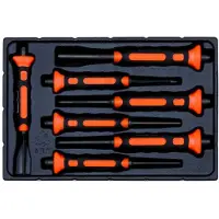 Bahco Plastic Set Cilindrische Tampers Met Bi-component Handvat:-bak 7 Eenheden