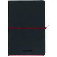 Aurora Tesoro notitieboek A5 gelinieerd 96 vel zwart/rood