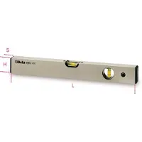 Beta Waterpassen vervaardigd geanodiseerd, geprofileerd aluminium, onbreekbare libellen nauwkeurigheid: 1mm/m 1696 400 - 016960004