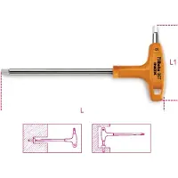 Beta Haakse stiftsleutels met krachthandgreep, vervaardigd uit roestvast staal 96T INOX 8 - 000961943