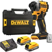DeWalt DCF850E2T Compacte accu slagschroevendraaier 205Nm 18V XR 1.7Ah POWERSTACK in TSTAK