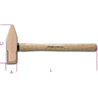 Beta Vonkvrije bankhamers met houten steel 1370BA 1000 - 013700810