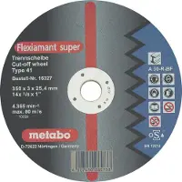 Metabo 616328000 Doorslijpschijf recht 300 mm 10 stuk(s) Blik, Profiel