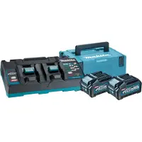 Makita XGT 40V Max Li-Ion Accu Starterset (2x 4.0Ah) + Duolader In Mbox