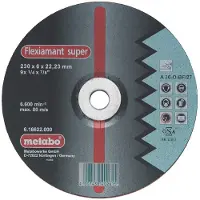 Metabo Afbraamschijf Ø 230x6,0x22,2 RVS Flexiamant super - 10 stuks - 616622000