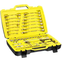 Stanley FATMAX DOPSLEUTEL - RINGSTEEKSLEUTELSET 1/4" + 1/2" - 49 DELIG