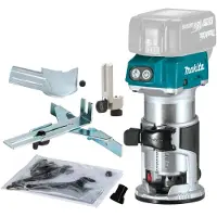 Makita Accu-kantenfrees 18V Li-Ion BL (Alleen machine) met accessoires - DRT50ZX4