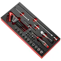Facom module doppen, inbussleutels en bits 1/4" 6kkant - inch - MODM.RL2U