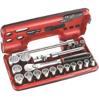Facom compacte doos 1/2’’ 12- kant met ratel met stofdichte kop - SL.DBOX112PB