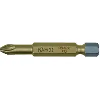 Bahco bit pz2 50mm 1/4" dr tin | 62TIN/50PZ2