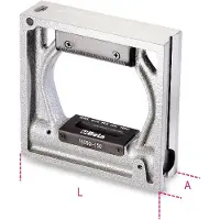 Beta Raamwaterpassen vervaardigd uit gietijzer met twee geslepen prismatische zolen en 2 geslepen platte zolen 2 onbreekbare libellen, nauwkeurigheid tot 0.05 mm/m 1699Q 150 - 016990015