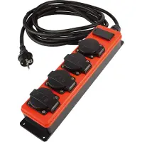 QwattPro 2561027 SocketMaster Stekkerdoos - 4xRA - USB - 3G2,5 H07RN-F - 5m