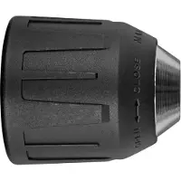 Makita 766005-7, Boorhouder zonder sleutel, 1 cm, 3/8"-24, zwart