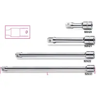 Beta Utensili 125 Mm Male/female 1/2 Verlengstuk Voor Frame Sleutel