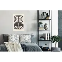 PosterMonkey Poster Abstract - Zwart - Bloem - Plant - 60x90 cm