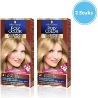 Schwarzkopf Poly Color - Haarverf - Color Creme - 31 Lichtblond - 2 stuks