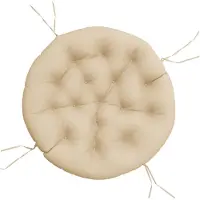 vidaXL Zitkussen rond Ø 100x11 cm oxford stof beige