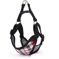Nobleza Hondentuig - Borsttuig Kleine Hond - Instaptuigje - Ademend Mesh - Maat L - Rood