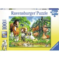 Ravensburger Dierenbijeenkomst Puzzel (100 XXL stukjes)
