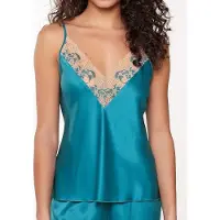 Lingadore Night Slaapshirt Turquoise & Sand | Maat: S | Kleur: Turquoise
