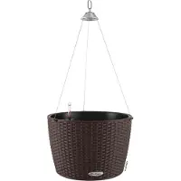 Lechuza Hangplantenbak NIDO Cottage 28 ALL-IN-ONE mokkakleurig