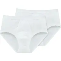 Schiesser Original Feinripp Sport-slip 2-pack wit XL Heren